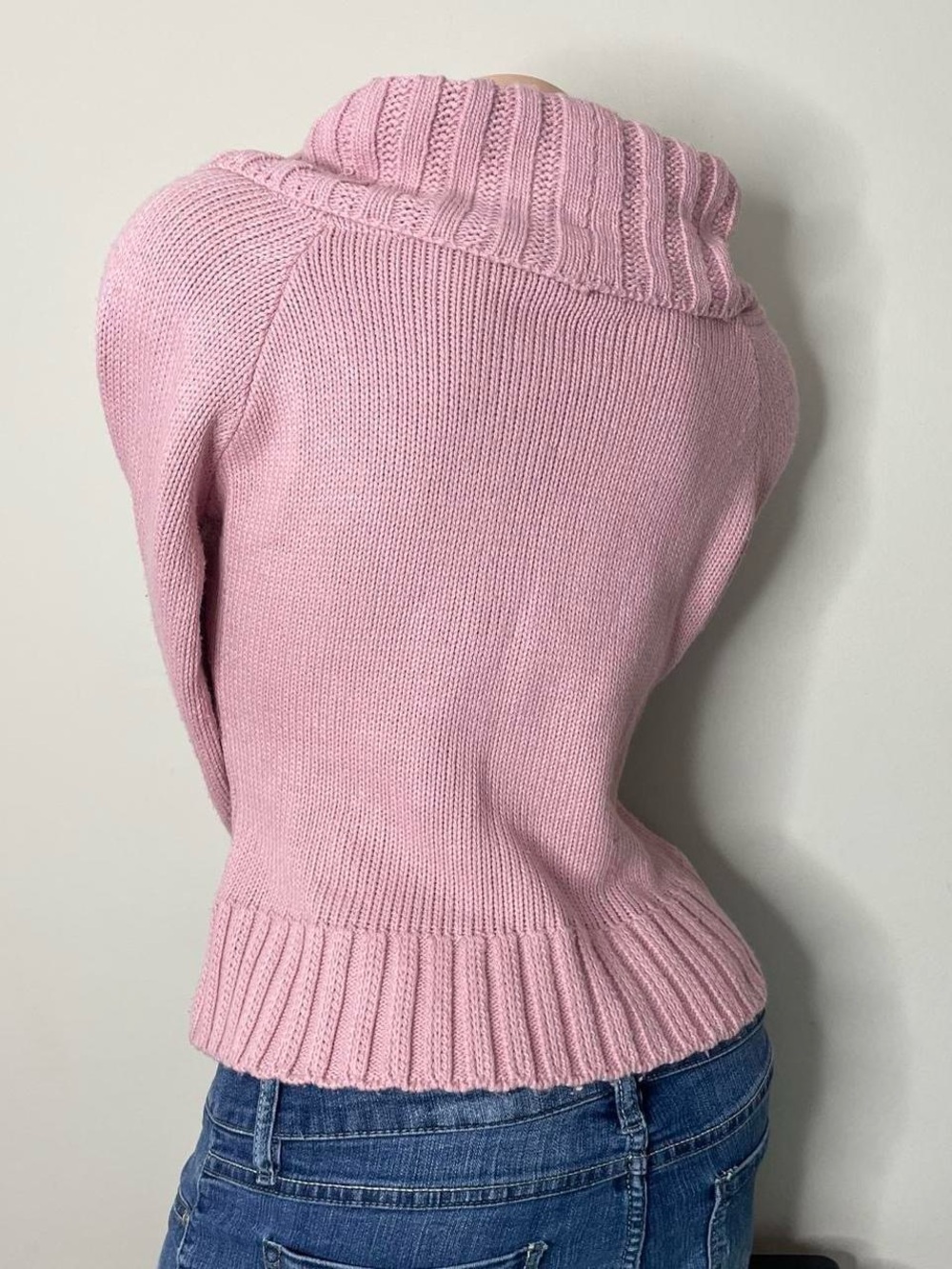 Vintage Y2K light pink bolero cardigan by Blu Sand - Picture 2 of 7